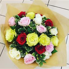 Rainbow Rose Bouquet